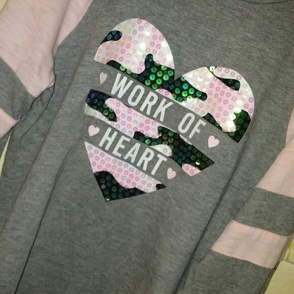 Athletic works long sleeve girls t shirt, size L - Picture 4 of 5